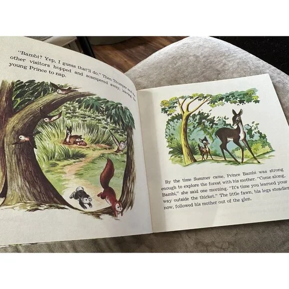 Walt Disney Bambi Read Along‎ Book ONLY NO Cassette Tape Excellent 1977 - Picture 7 of 16